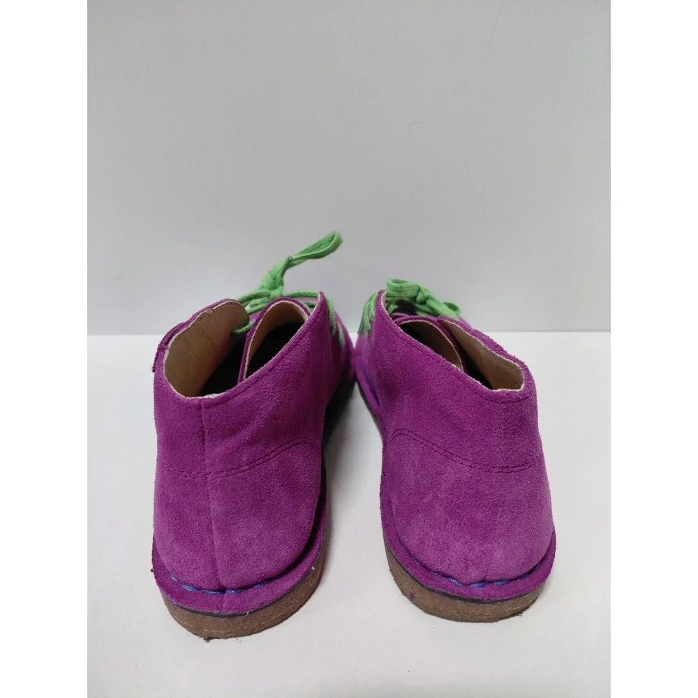 L.L.‎ Bean Shoes Youth Kids 6 Purple Suede Leather Lace Up Chukka Desert Boots